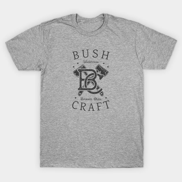 Bush Craft Outdoor tshirt T-Shirt by Mediocre Adventurer